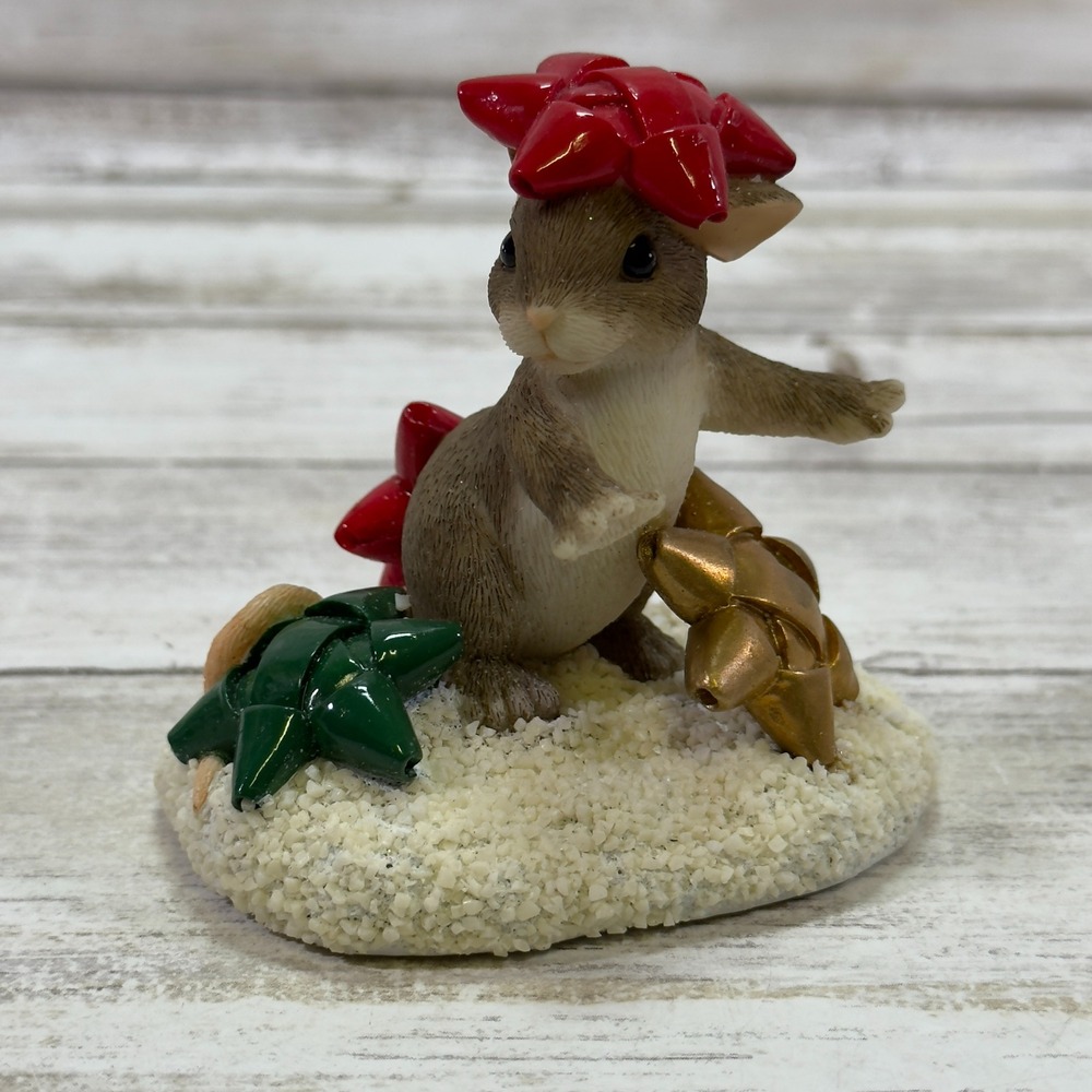 VTG Charming Tails "I'm Stuck On You" Figurine Fitz & Floyd w/ Original Box